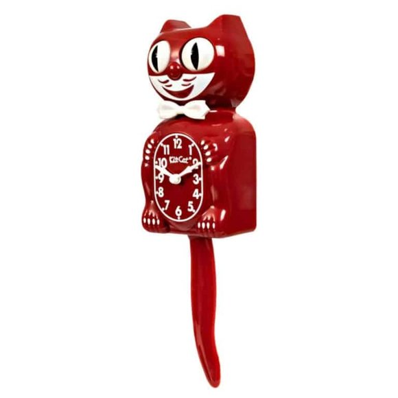 RETIRED Urban Outfitters Space Cherry Red Kit Cat Klock - Picture 3 of 5